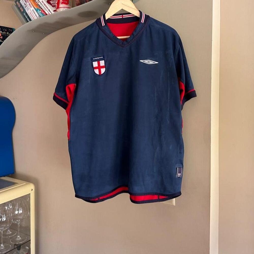 Vintage 2002–2004 England Umbro Reversible Jersey